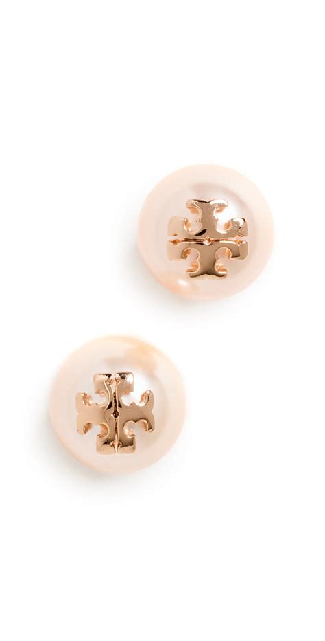 Tory Burch Women's Swarovski Imitation Pearl Stud Earrings.